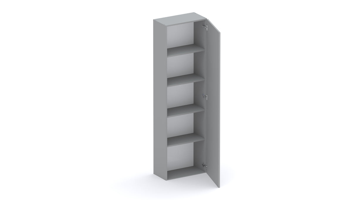 Combo 54cm Tall Multipurpose Storage Cupboard with Shelves- Slate Grey COM-14-04 - FurniComp