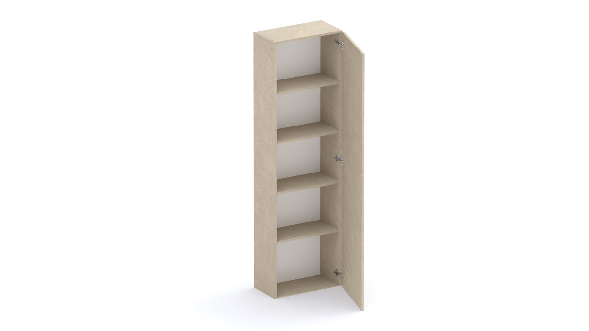 Combo 54cm Tall Multipurpose Storage Cupboard with Shelves- Stone COM-14-03 - FurniComp