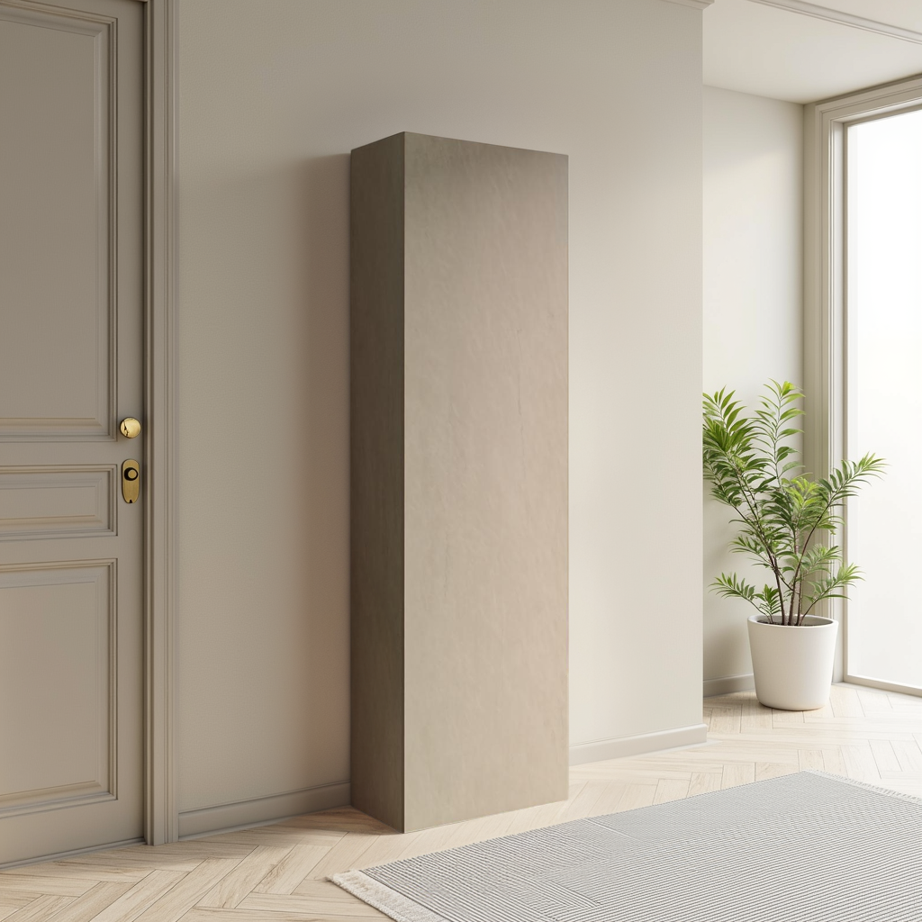 Combo 54cm Tall Multipurpose Storage Cupboard with Shelves- Stone COM-14-03 - FurniComp