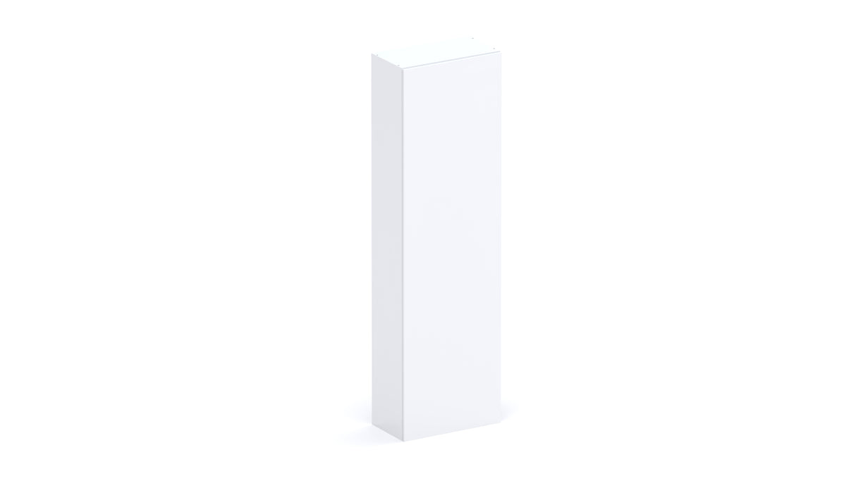 Combo 54cm Tall Multipurpose Storage Cupboard with Shelves- White Gloss COM-14-01 - FurniComp