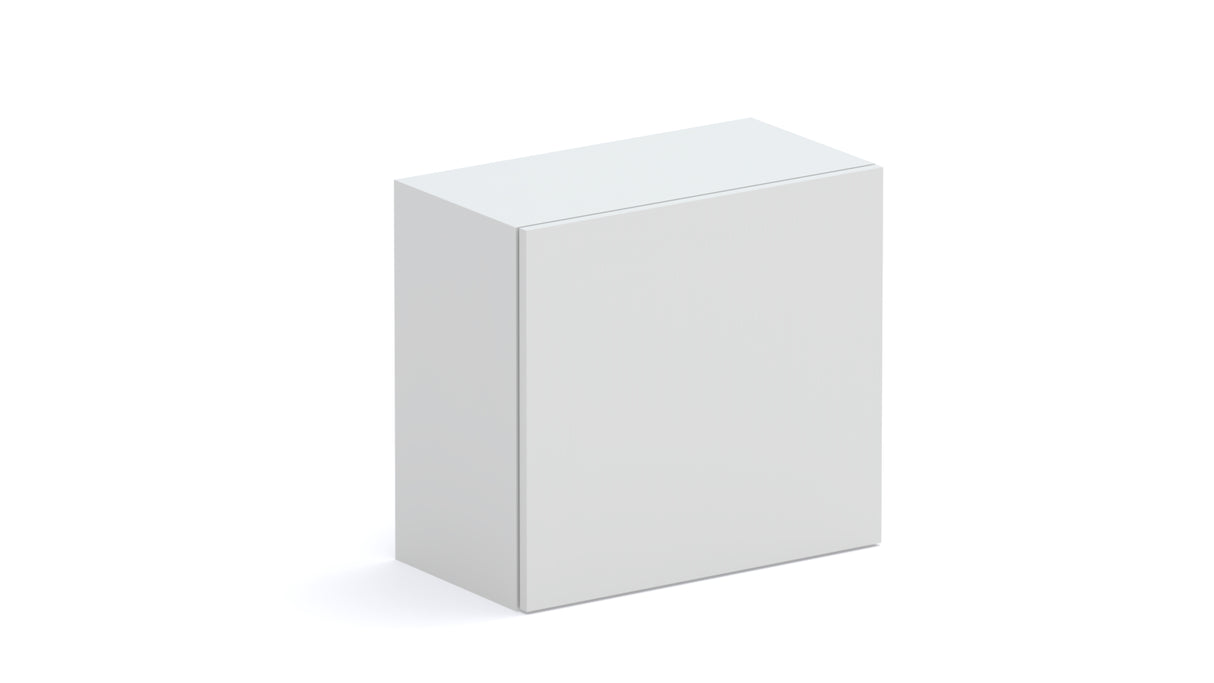Combo 55cm Floating Wall Cube With Door - Light Chalk Grey COM-81-05 - FurniComp