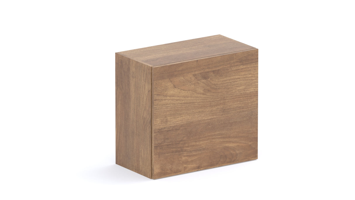 Combo 55cm Floating Wall Cube With Door - Mercure Oak COM-81-02 - FurniComp