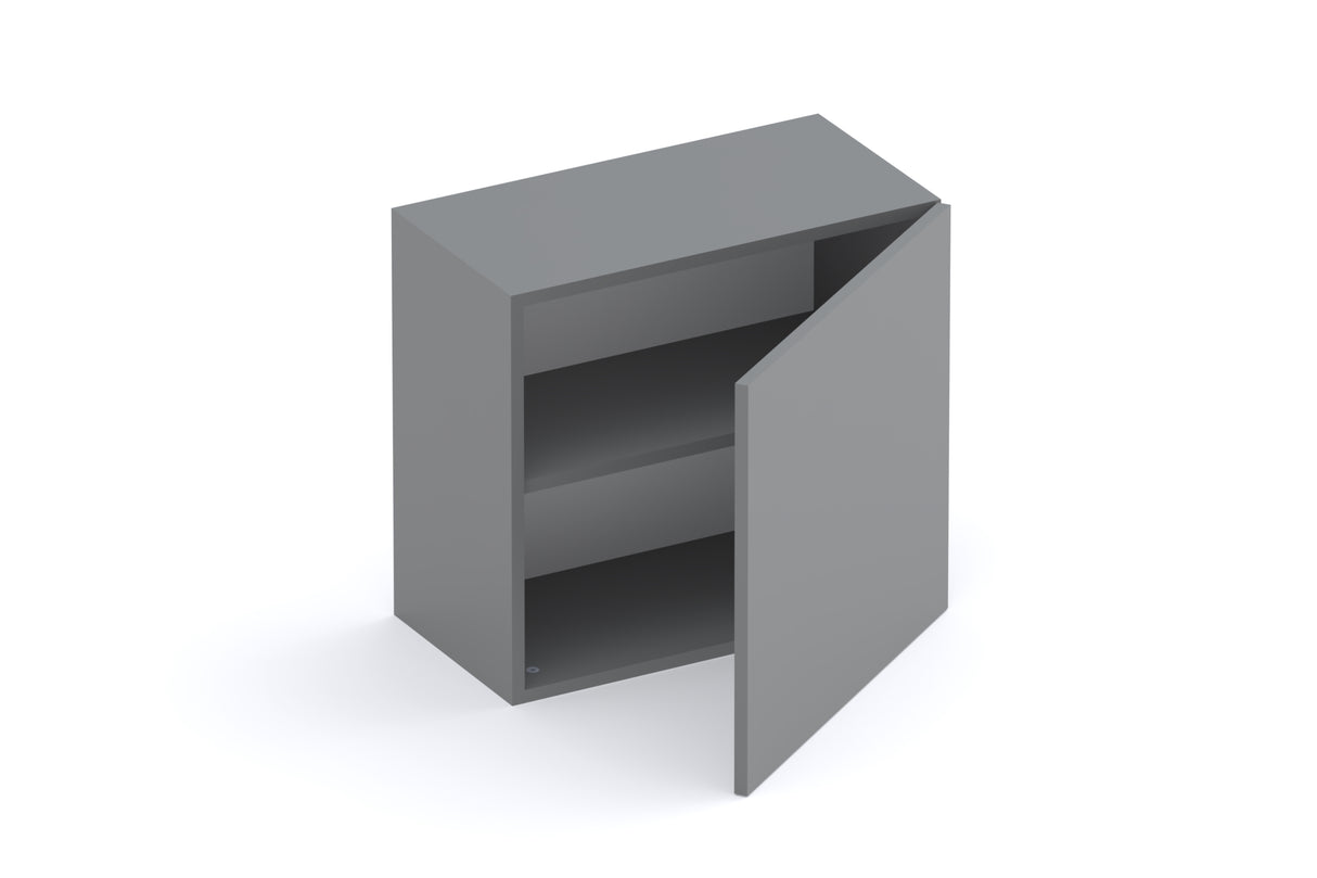 Combo 55cm Floating Wall Cube With Door - Slate Grey COM-81-04 - FurniComp