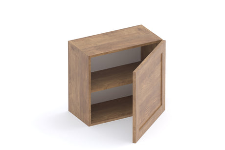 Combo 55cm Floating Wall Cube With Framed Door - Mercure Oak COM-81T-01 - FurniComp