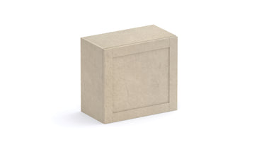 Combo 55cm Floating Wall Cube With Framed Door - Stone COM-81T-02 - FurniComp