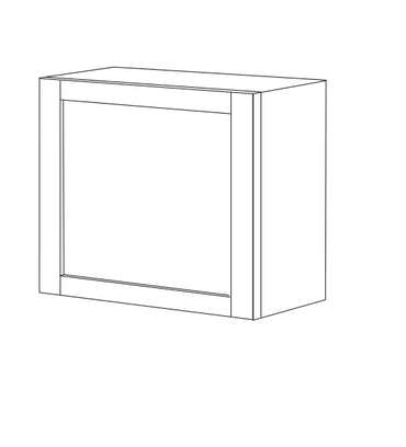 Combo 55cm Floating Wall Cube With Framed Door - Stone COM-81T-02 - FurniComp