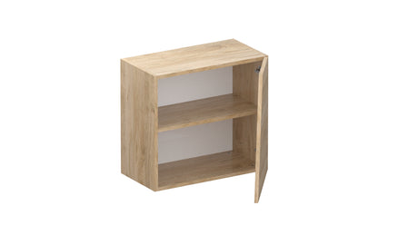 Combo 55cm Floating Wall Cube With Shaped Door - Cadiz Oak COM-18-09 - FurniComp