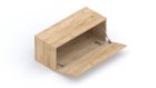 Combo 69cm Horizontal Wall Mounted Cabinet with Flap Door - Cadiz Oak - FurniComp