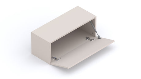 Combo Media Wall Entertainment Unit with Storage - Cashmere & Cadiz Oak - FurniComp