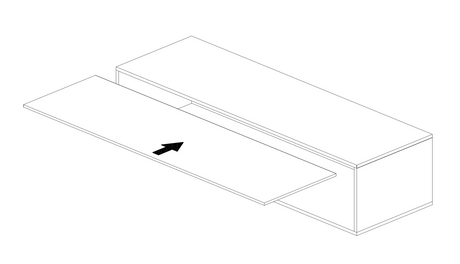 Combo Media Wall Entertainment Unit - Cadiz Oak & White Marble Effect - FurniComp