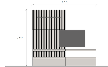 Combo Media Wall Entertainment Unit - Bronze, Black & Cadiz Oak COM- 900215-BRKLV - FurniComp