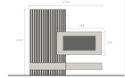 Combo Media Wall Entertainment Unit - Slate Grey, Light Chalk Grey & Mercure Oak COM- 900222-ADGEMR - FurniComp
