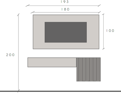 Combo Media Wall Entertainment Unit - White Gloss, Cadiz Oak & White Marble Effect COM- 900275-BIKMB - FurniComp