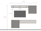 Combo Media Wall Entertainment Unit with Storage - Black Lava & Mercure Oak COM- 900281- LVMR - FurniComp