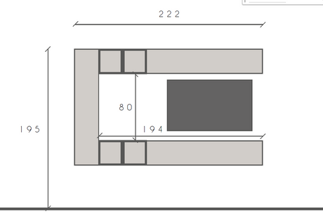 Combo Media Wall Entertainment Unit with Storage - Cashmere & Mercure Oak COM- 900134-CHMR - FurniComp