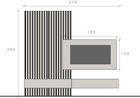 Combo Media Wall Entertainment Unit with – Black Lava, Mercure Oak & Travertine Stone COM- 900232- LVMRTR - FurniComp