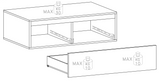 Combo 138cm 1 Drawer TV Unit - Cashmere COM-01-10 - FurniComp