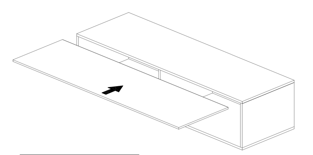 Combo 138cm Floating Wall Hung TV Unit - Cashmere COM-62-11 - FurniComp