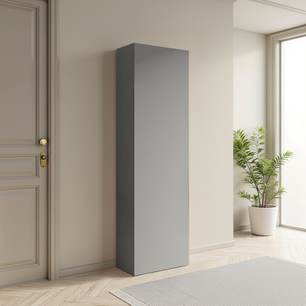 Combo 54cm Tall Multipurpose Storage Cupboard with Shelves- Slate Grey COM-14-04 - FurniComp