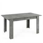 Ashley 137x90cm Extending Dining Table- Concrete Grey - FurniComp