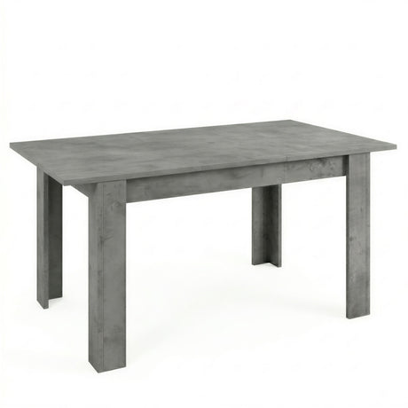 Ashley 137x90cm Extending Dining Table- Concrete Grey - FurniComp