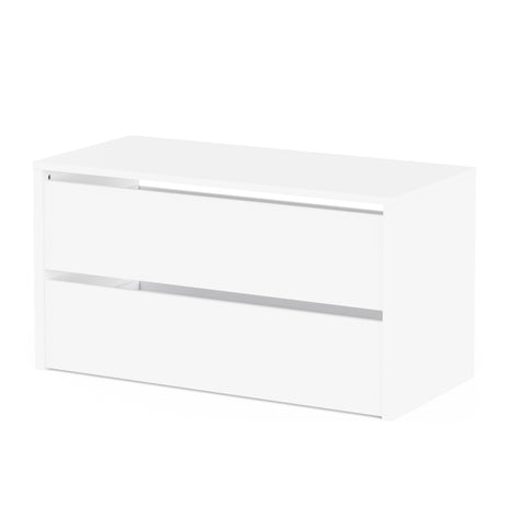 Connect 2 Drawers White 100cm Large Internal Chest of Drawers for Wardrobes CON-2DR-WDP - FurniComp