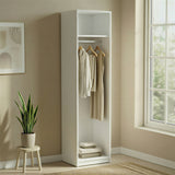 Connect Modular 1 Door White Carcass 50x55x224cm CON-1DR-CW - FurniComp