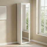 Connect Modular 1 Door White Mirrored Wardrobe 50x55x224cm CON-1DR-WWM - FurniComp