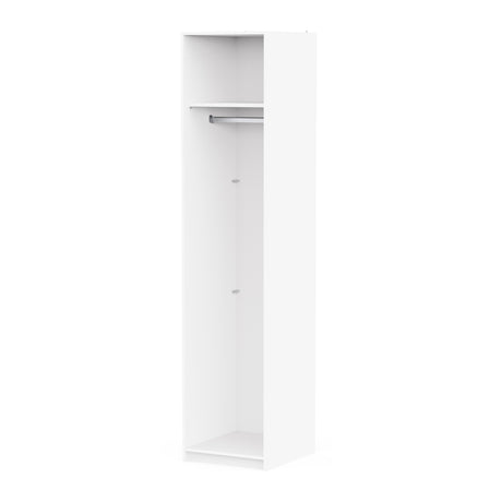 Connect Modular 1 Door White Mirrored Wardrobe 50x55x224cm CON-1DR-WWM - FurniComp