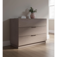 Cuba 3 Drawer 110cm Chest of Drawers - Bronze & Mercure Oak - FurniComp