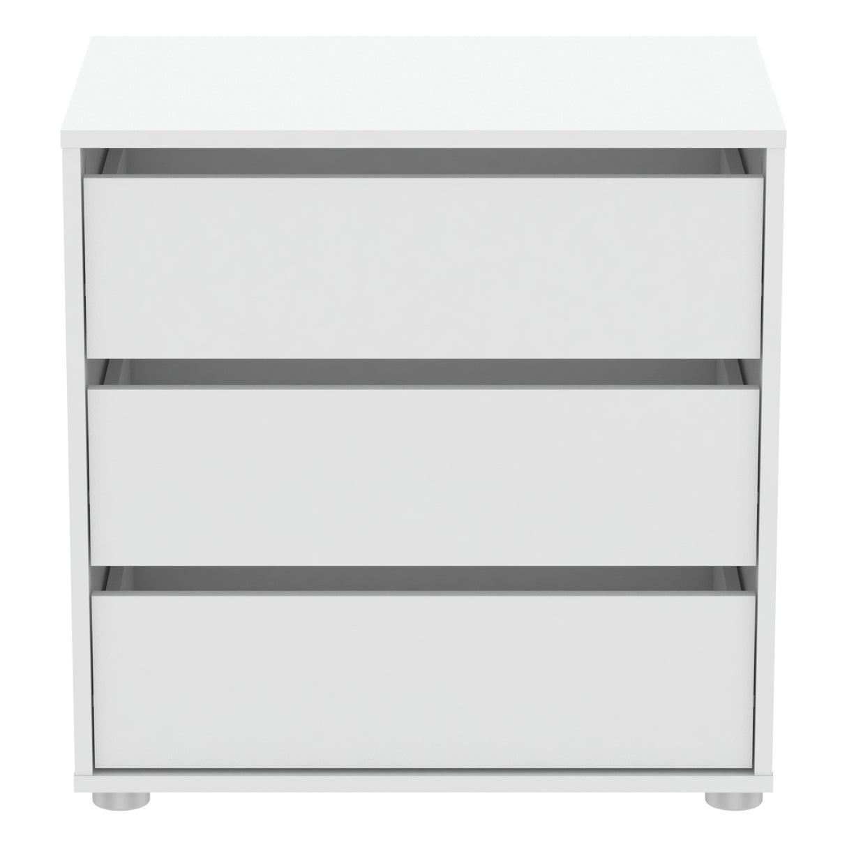 Dallas Universal 3 Drawers Matt White 60cm Internal Chest of Drawers for Wardrobes - FurniComp