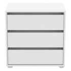 Dallas Universal 3 Drawers Matt White 60cm Internal Chest of Drawers for Wardrobes - FurniComp