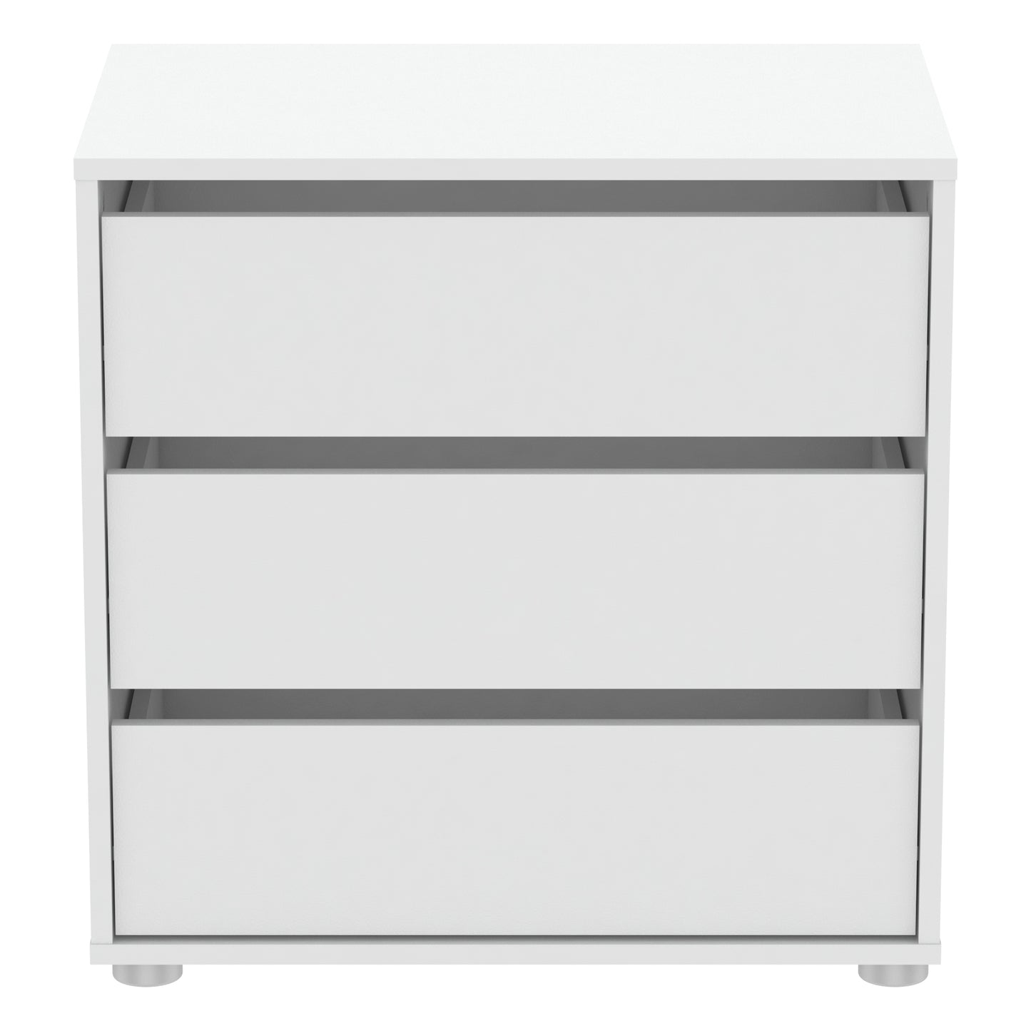 Dallas Universal 3 Drawers Matt White 60cm Internal Chest of Drawers for Wardrobes - FurniComp