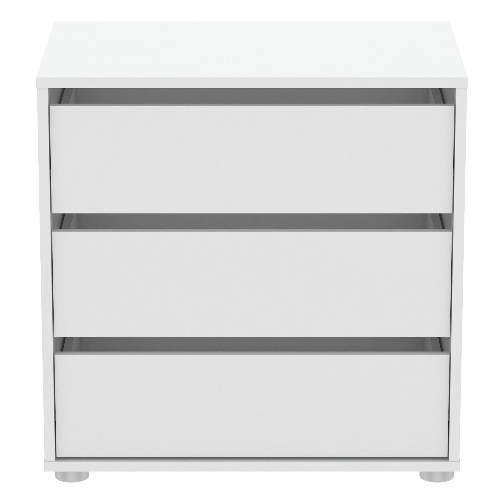 Dallas Universal 3 Drawers Matt White 60cm Internal Chest of Drawers for Wardrobes - FurniComp