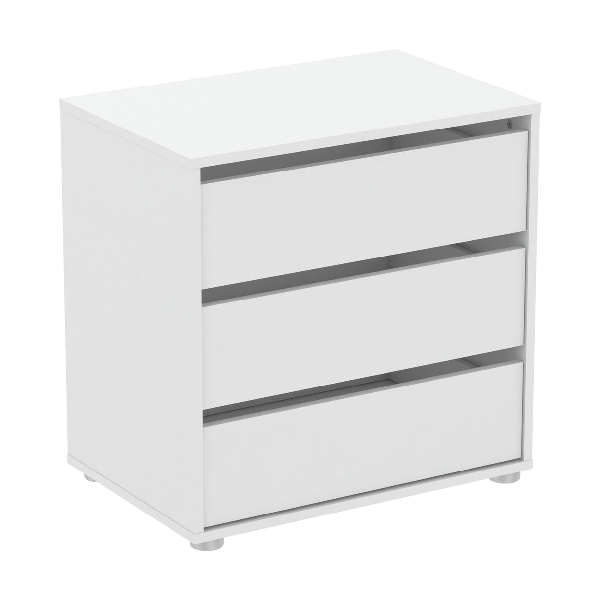 Dallas Universal 3 Drawers Matt White 60cm Internal Chest of Drawers for Wardrobes - FurniComp