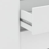 Dallas Universal 3 Drawers Matt White 80cm Large Internal Chest of Drawers for Wardrobes - FurniComp