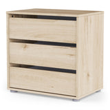 Dallas Universal 3 Drawers Royal Oak 60cm Internal Chest of Drawers for Wardrobes - FurniComp