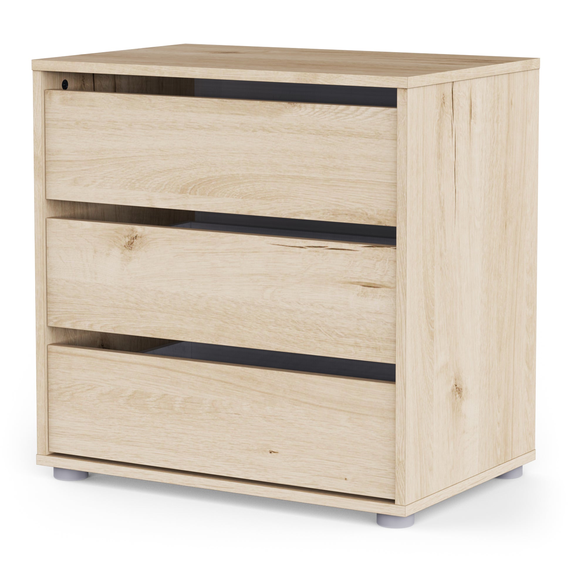 Dallas Universal 3 Drawers Royal Oak 60cm Internal Chest of Drawers for Wardrobes - FurniComp