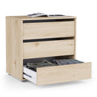 Dallas Universal 3 Drawers Royal Oak 60cm Internal Chest of Drawers for Wardrobes - FurniComp
