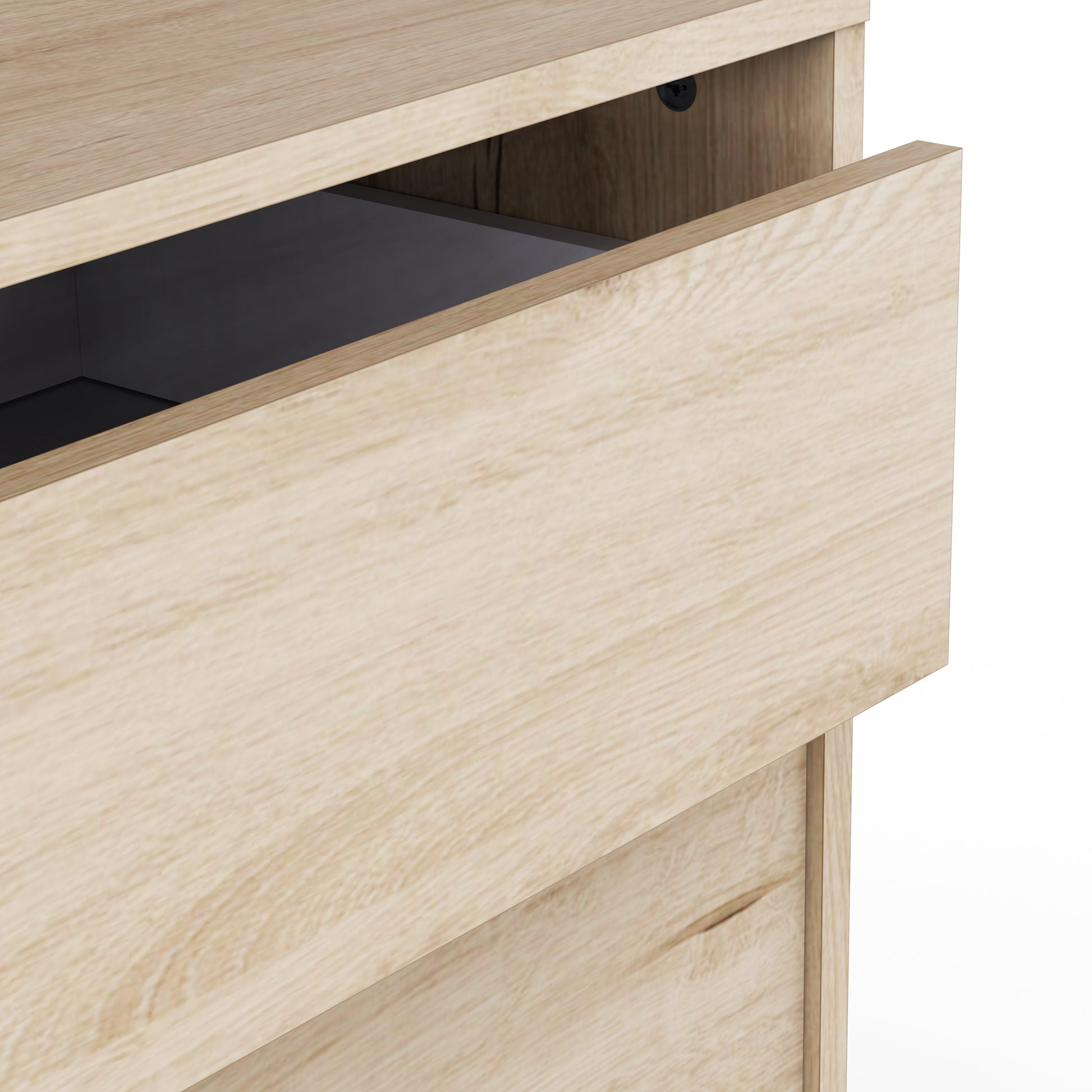 Dallas Universal 3 Drawers Royal Oak 60cm Internal Chest of Drawers for Wardrobes - FurniComp