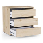 Dallas Universal 3 Drawers Royal Oak 60cm Internal Chest of Drawers for Wardrobes - FurniComp