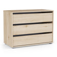 Dallas Universal 3 Drawers Royal Oak 80cm Large Internal Chest of Drawers for Wardrobes - FurniComp