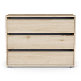 Dallas Universal 3 Drawers Royal Oak 80cm Large Internal Chest of Drawers for Wardrobes - FurniComp