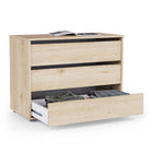 Dallas Universal 3 Drawers Royal Oak 80cm Large Internal Chest of Drawers for Wardrobes - FurniComp