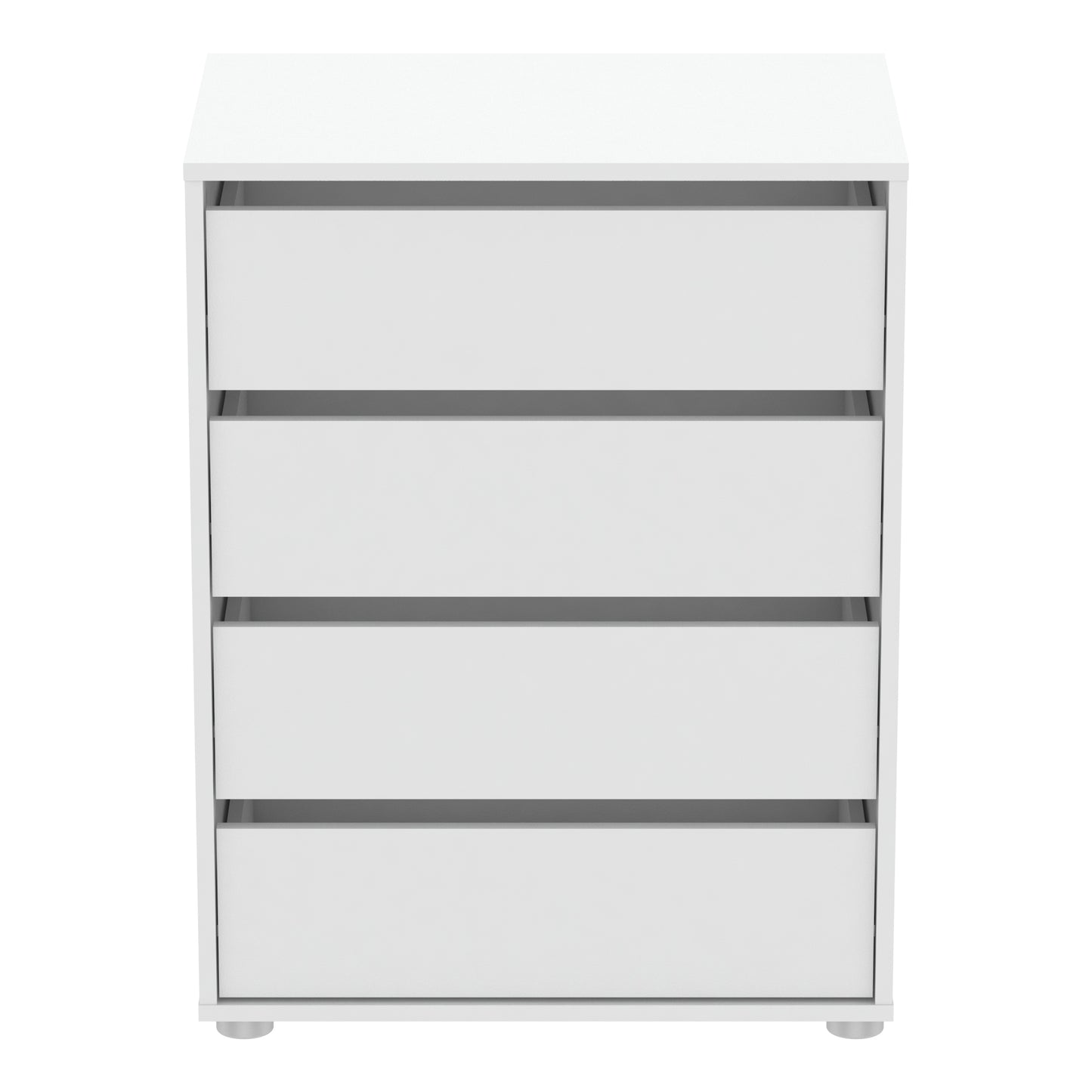 Dallas Universal 4 Drawers Matt White 60cm Large Internal Chest of Drawers for Wardrobes - FurniComp