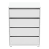Dallas Universal 4 Drawers Matt White 60cm Large Internal Chest of Drawers for Wardrobes - FurniComp