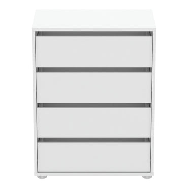 Dallas Universal 4 Drawers Matt White 60cm Large Internal Chest of Drawers for Wardrobes - FurniComp