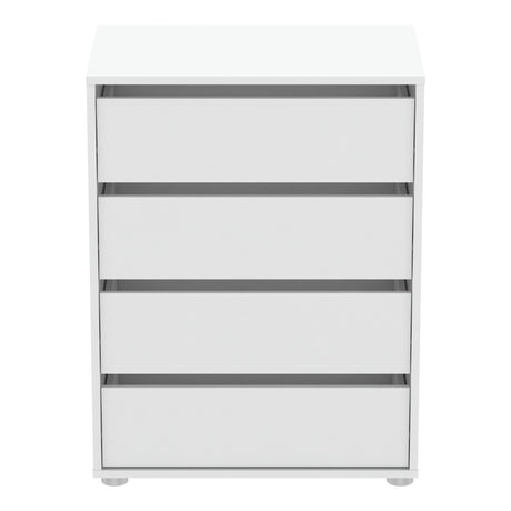 Dallas Universal 4 Drawers Matt White 60cm Large Internal Chest of Drawers for Wardrobes - FurniComp