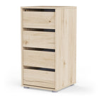 Dallas Universal 4 Drawers Royal Oak 40cm Tall Narrow Internal Chest of Drawers for Wardrobes - FurniComp