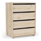 Dallas Universal 4 Drawers Royal Oak 60cm Large Internal Chest of Drawers for Wardrobes - FurniComp